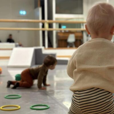 Babies playing