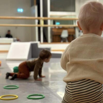 Babies playing